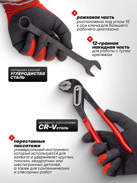 Набор ключей WMC Tools WMC-5261P+1 Black / 63603