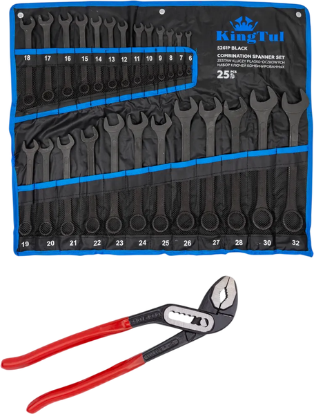 Набор ключей KingTul KT-5261P+1 Black / 63605 - фото