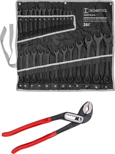 Набор ключей Sigmatool Sigmatool-5261DP+1 Black / 63600 - фото