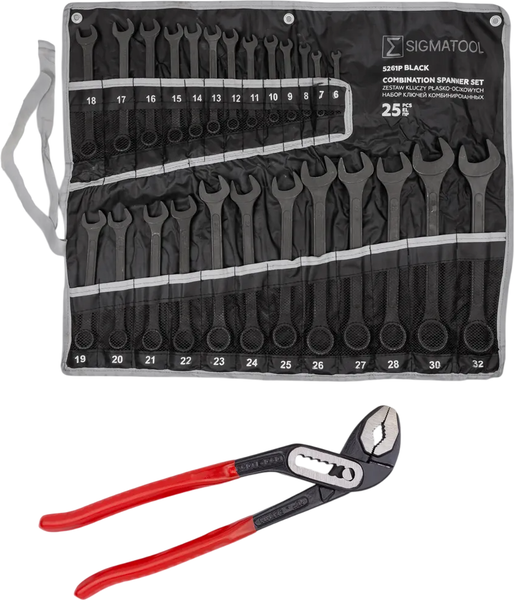 Набор ключей Sigmatool Sigmatool-5261P+1 Black / 63607 - фото