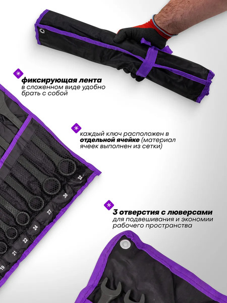 Набор ключей Помощник 5261DP+1 Black / 63602