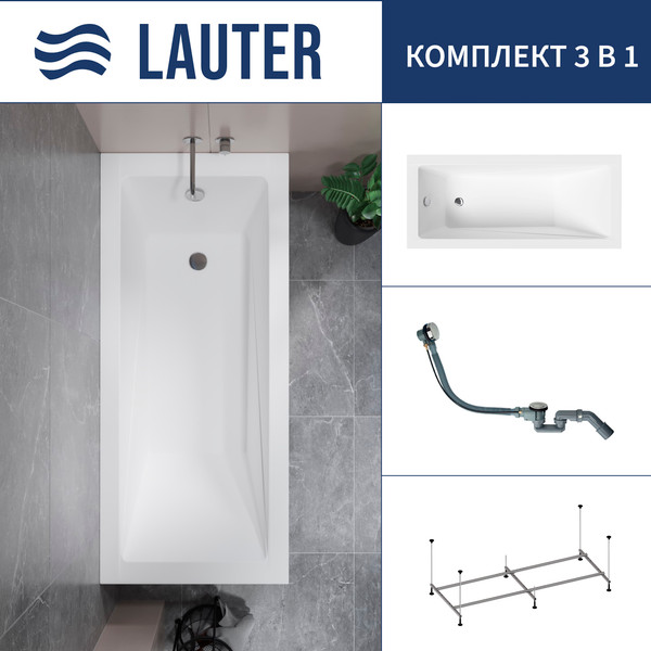 Ванна акриловая Lauter Estelle 150 / 21206050 - фото