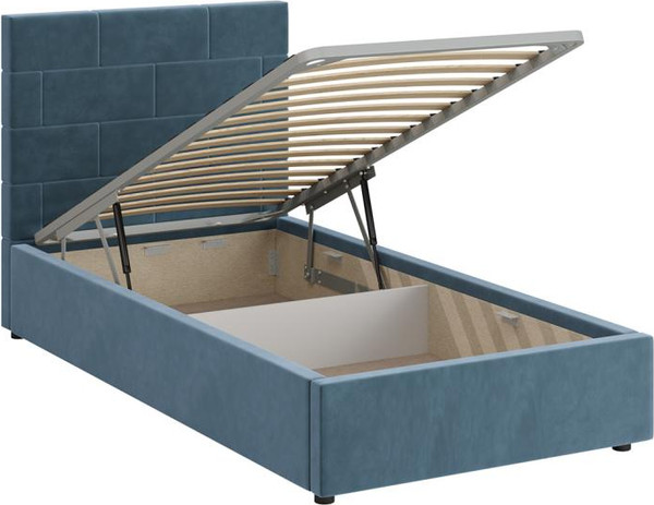 Односпальная кровать Bravo Мебель Тайм 90х200 с ПМ стандарт 3 вариант