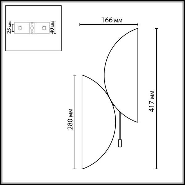 Светильник Odeon Light Silk 7067/2W
