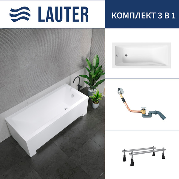 Ванна акриловая Lauter Estelle 160 / 21206060 - фото