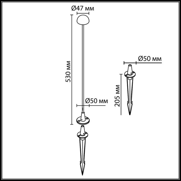 Светильник уличный Odeon Light Verde 7122/4GL