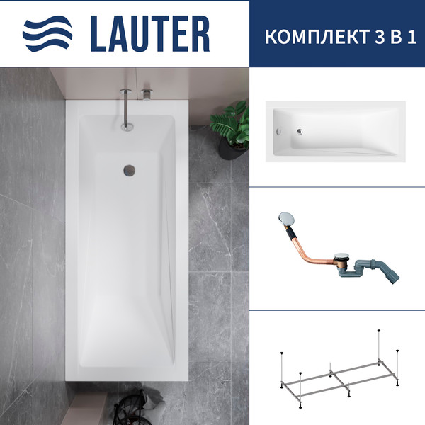 Ванна акриловая Lauter Estelle 170 / 21206070 - фото