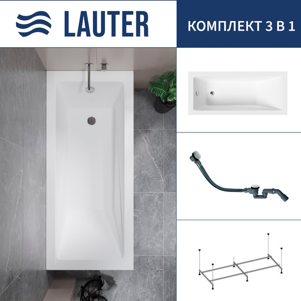 Ванна акриловая Lauter Estelle 170 / 21206070 - фото