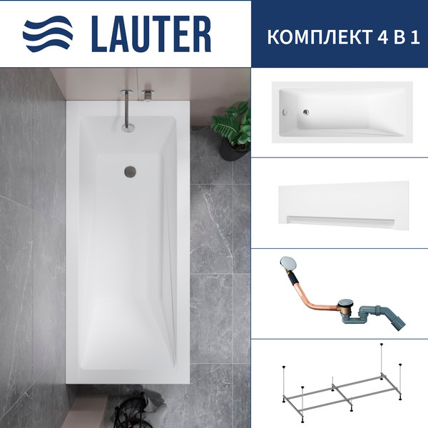 Ванна акриловая Lauter Estelle 170 / 21206070 - фото