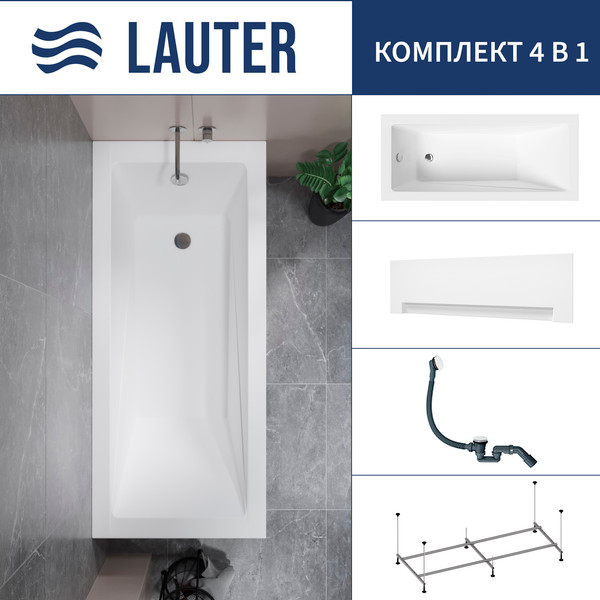 Ванна акриловая Lauter Estelle 170 / 21206070 - фото