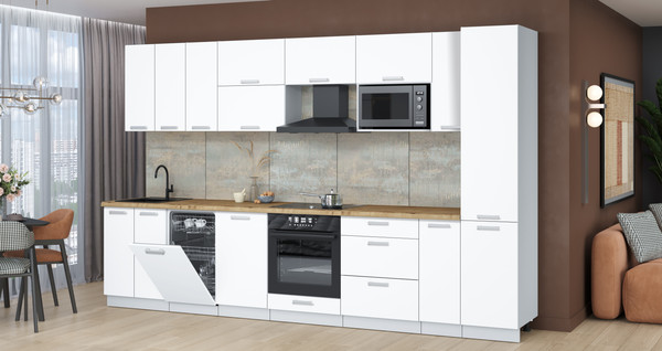 Кухонный гарнитур Интерлиния Мила Лайт 3.4-ПМ4 