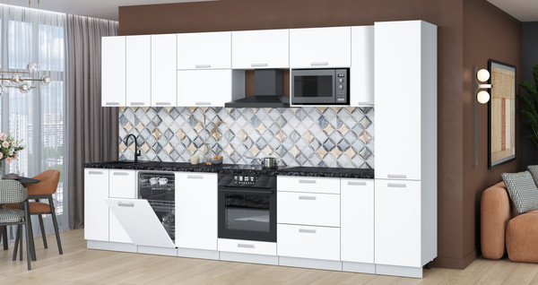 Кухонный гарнитур Интерлиния Мила Лайт 3.4-ПМ4 