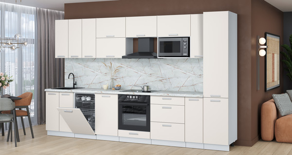 Кухонный гарнитур Интерлиния Мила Лайт 3.4-ПМ4 