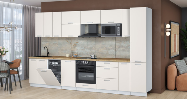 Кухонный гарнитур Интерлиния Мила Лайт 3.4-ПМ4 