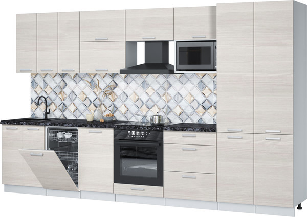 Кухонный гарнитур Интерлиния Мила Лайт 3.5-ПМ4  - фото