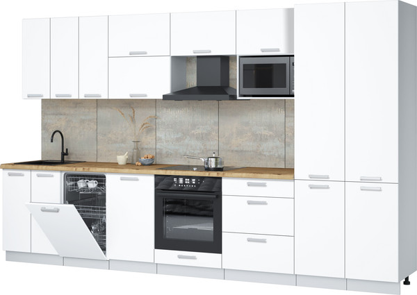 Кухонный гарнитур Интерлиния Мила Лайт 3.5-ПМ4  - фото