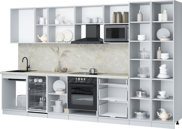 Кухонный гарнитур Интерлиния Мила Лайт 3.5-ПМ4 