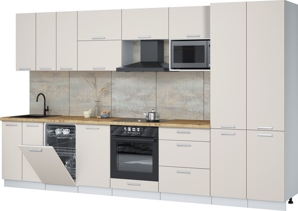 Кухонный гарнитур Интерлиния Мила Лайт 3.5-ПМ4  - фото