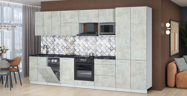 Кухонный гарнитур Интерлиния Мила Лайт 3.5-ПМ4 