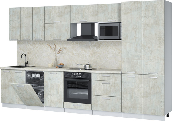 Кухонный гарнитур Интерлиния Мила Лайт 3.5-ПМ4  - фото