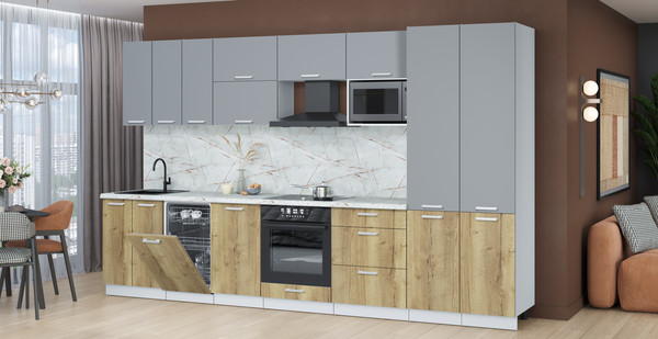 Кухонный гарнитур Интерлиния Мила Лайт 3.5-ПМ4 