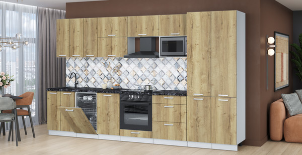 Кухонный гарнитур Интерлиния Мила Лайт 3.5-ПМ4 