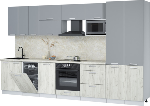 Кухонный гарнитур Интерлиния Мила Лайт 3.5-ПМ4  - фото