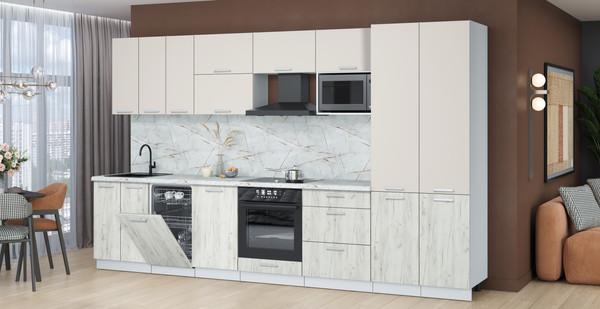 Кухонный гарнитур Интерлиния Мила Лайт 3.5-ПМ4