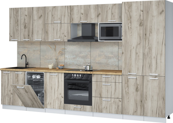 Кухонный гарнитур Интерлиния Мила Лайт 3.5-ПМ4  - фото