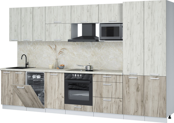 Кухонный гарнитур Интерлиния Мила Лайт 3.5-ПМ4  - фото