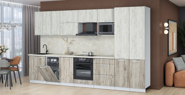 Кухонный гарнитур Интерлиния Мила Лайт 3.5-ПМ4 