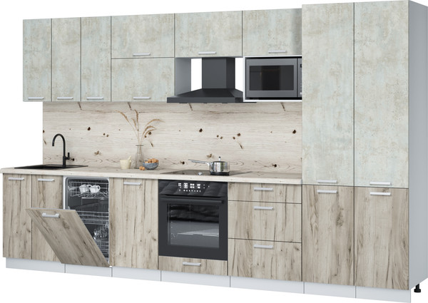 Кухонный гарнитур Интерлиния Мила Лайт 3.5-ПМ4  - фото