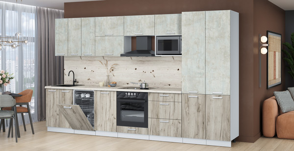 Кухонный гарнитур Интерлиния Мила Лайт 3.5-ПМ4 