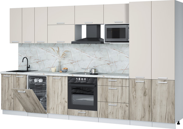 Кухонный гарнитур Интерлиния Мила Лайт 3.5-ПМ4  - фото