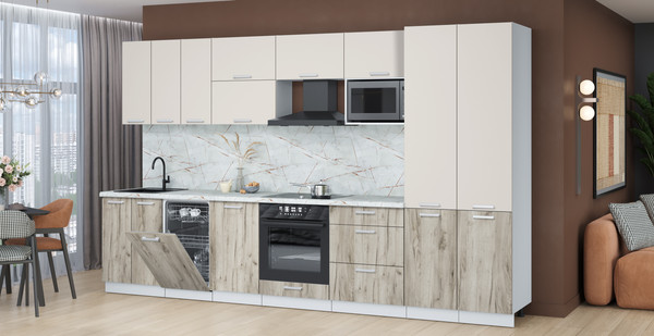 Кухонный гарнитур Интерлиния Мила Лайт 3.5-ПМ4 