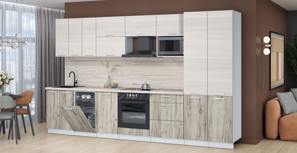 Кухонный гарнитур Интерлиния Мила Лайт 3.5-ПМ4 