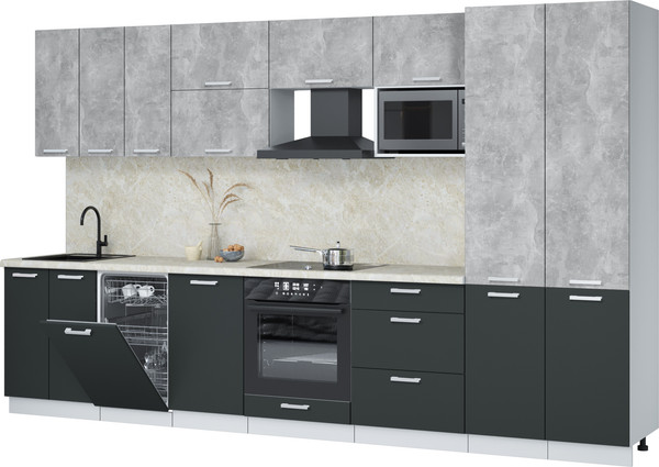 Кухонный гарнитур Интерлиния Мила Лайт 3.5-ПМ4  - фото