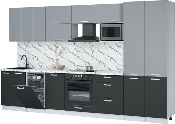 Кухонный гарнитур Интерлиния Мила Лайт 3.5-ПМ4  - фото