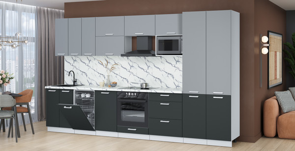 Кухонный гарнитур Интерлиния Мила Лайт 3.5-ПМ4 