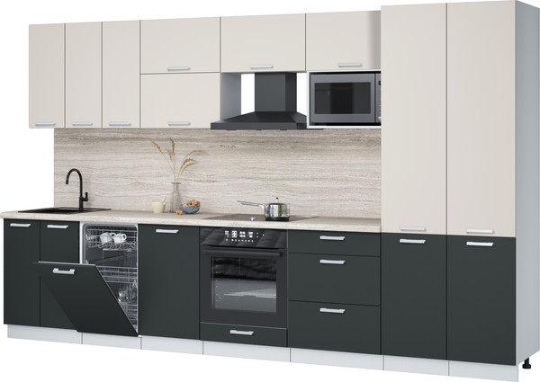 Кухонный гарнитур Интерлиния Мила Лайт 3.5-ПМ4  - фото