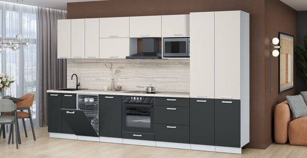 Кухонный гарнитур Интерлиния Мила Лайт 3.5-ПМ4 