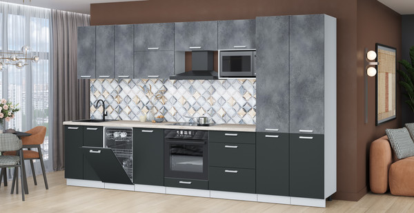 Кухонный гарнитур Интерлиния Мила Лайт 3.5-ПМ4