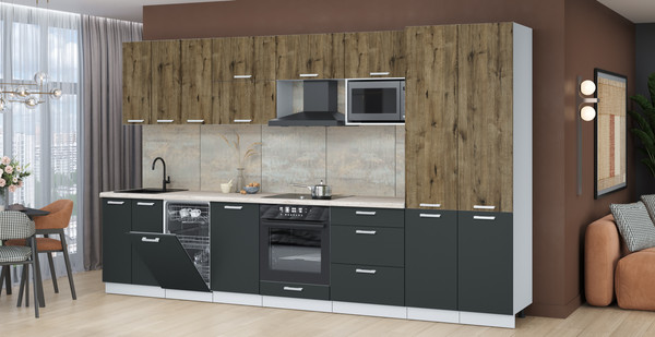 Кухонный гарнитур Интерлиния Мила Лайт 3.5-ПМ4 