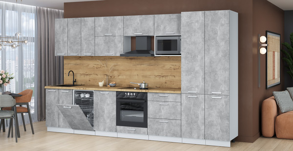 Кухонный гарнитур Интерлиния Мила Лайт 3.5-ПМ4