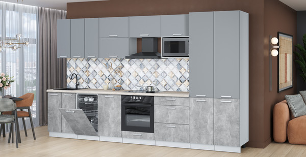 Кухонный гарнитур Интерлиния Мила Лайт 3.5-ПМ4