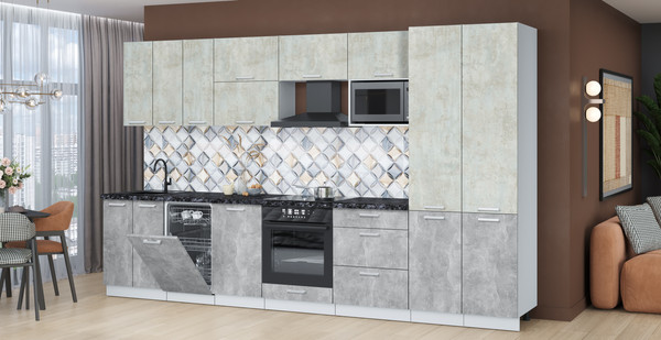 Кухонный гарнитур Интерлиния Мила Лайт 3.5-ПМ4