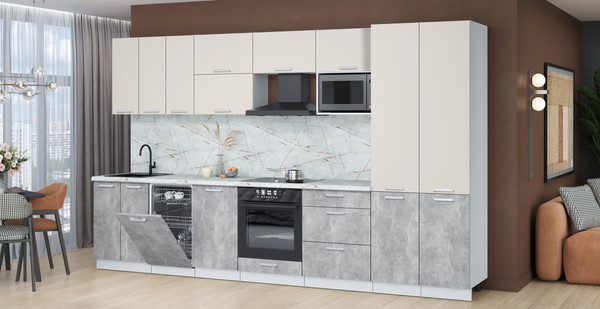 Кухонный гарнитур Интерлиния Мила Лайт 3.5-ПМ4