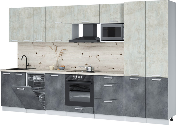 Кухонный гарнитур Интерлиния Мила Лайт 3.5-ПМ4 - фото