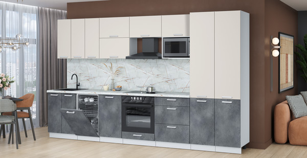 Кухонный гарнитур Интерлиния Мила Лайт 3.5-ПМ4 