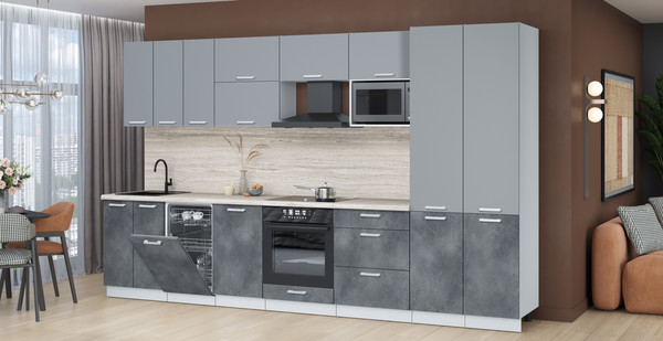 Кухонный гарнитур Интерлиния Мила Лайт 3.5-ПМ4 